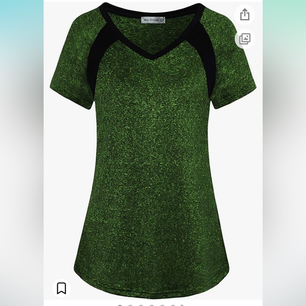 MISS FORTUNE Womens Active Wear Exercise Top Yoga Shirt Workout Clothes